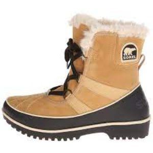Sorel Women's 6 Suede Tivoli Li Tan Curry Insulated Winter Snow Boots
